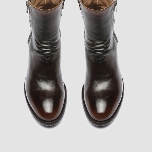OFFICINE CREATIVE DENNER 103 Brown Leather Boots- - Picture 4 of 16